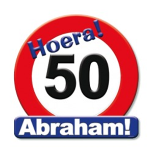 Huldeschild Abraham 50 jaar